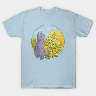 Cat and Lemon Summertime T-Shirt